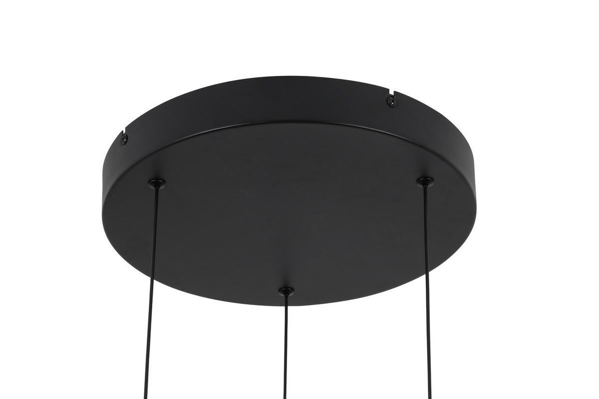 LAMPA WISZĄCA LED NIMA - czarny, Design, tworzywo sztuczne/metal (34/250cm) - Novel