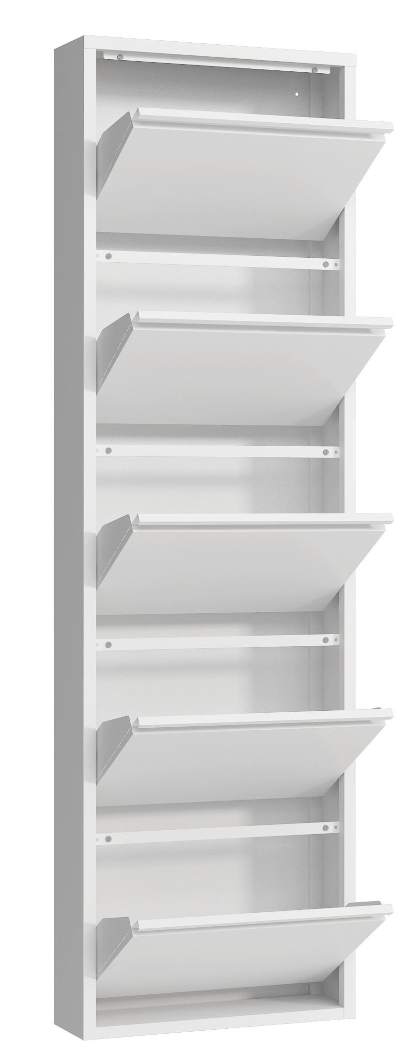 Schuhkipper Bert Weiß - Weiß, KONVENTIONELL, Metall (51/170/16cm) - Mömax