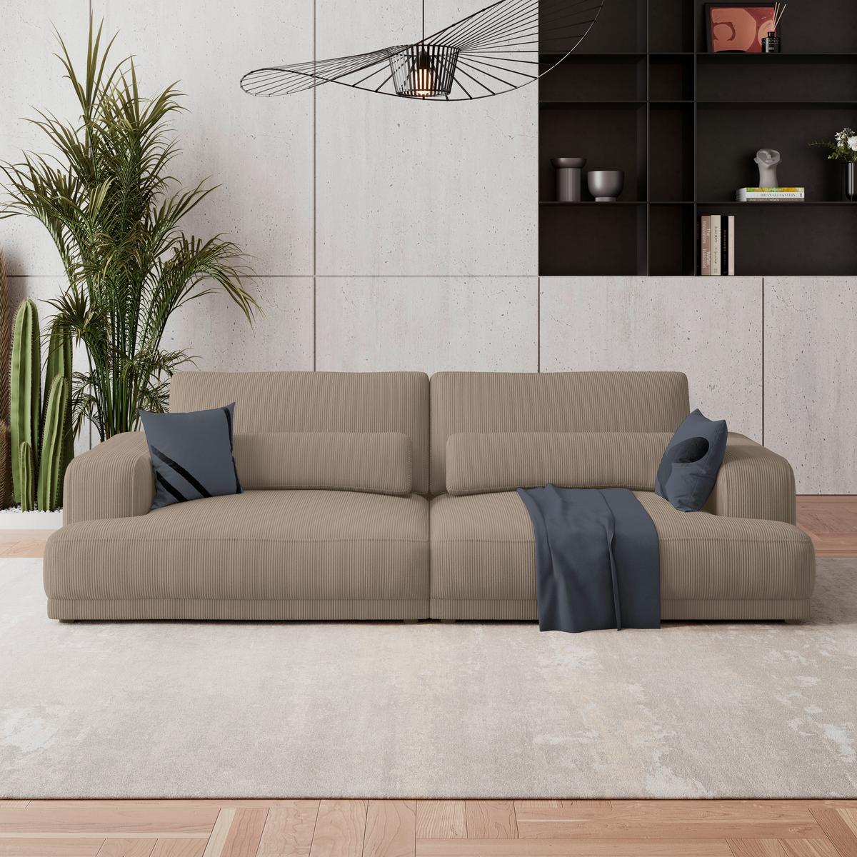 Velika Sofa Savona - boje jantara, Trend, tekstil (260/77/111cm) - Luca Bessoni