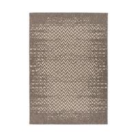 FLACHWEBETEPPICH SPLASH 600 BRAUN / CREME - Creme/Braun, Konventionell, Textil (80/150cm) - Kayoom