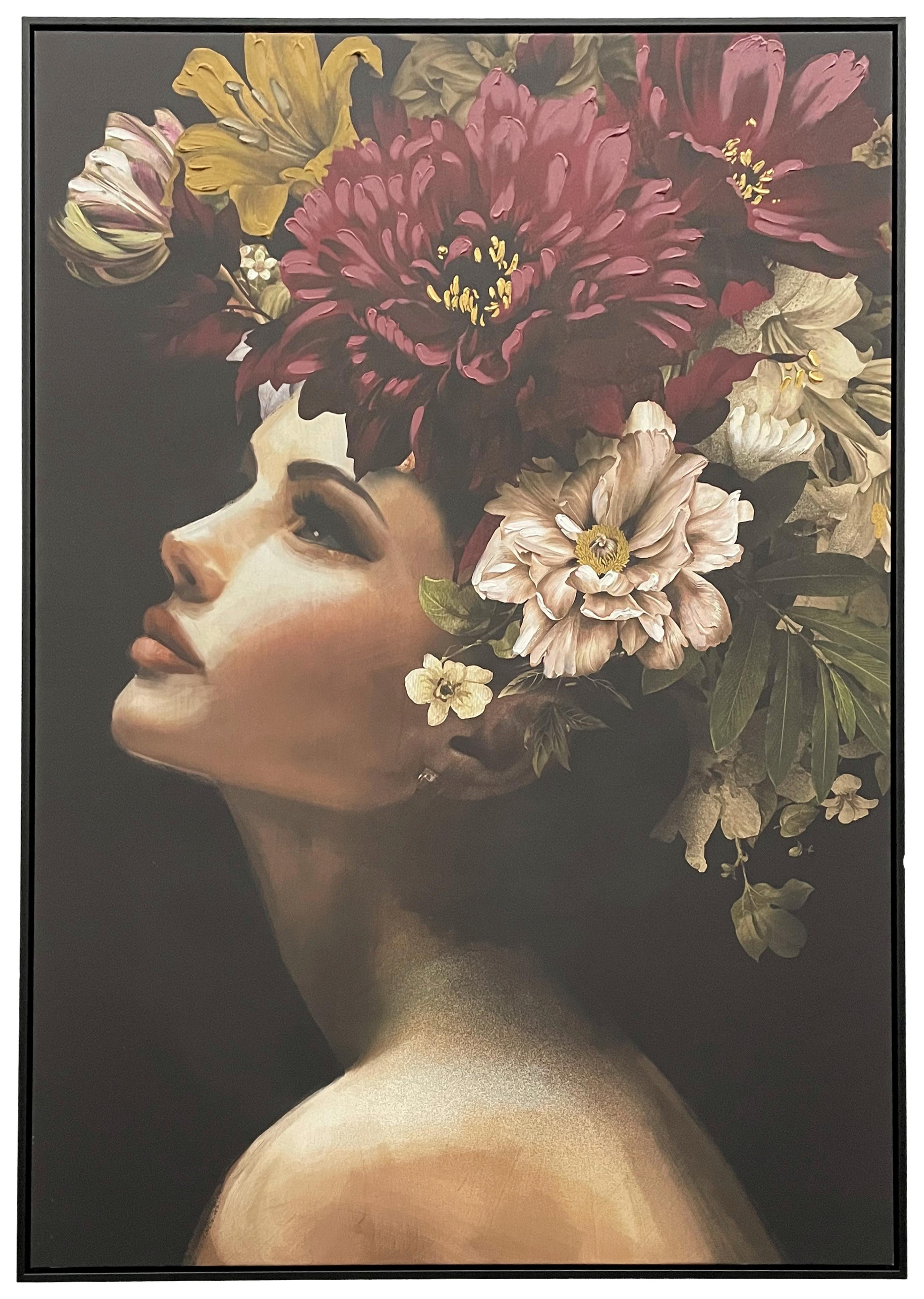 Keilrahmenbild Denise ca. 100x140cm - Lila/Schwarz, Holz/Kunststoff (100/140cm) - Premium Living