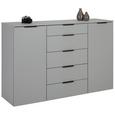 Comodă Sapporo - gri deschis, Lifestyle, compozit lemnos (139/92/41cm) - Premium Living Comodă Sapporo - gri deschis, Lifestyle, compozit lemnos (139/92/41cm) - Premium Living