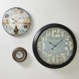 Uhr Milan in Braun ca.Ø24,5cm - Schwarz/Braun, MODERN, Glas/Metall (24,5cm) - Bessagi Home Uhr Milan in Braun ca.Ø24,5cm - Schwarz/Braun, MODERN, Glas/Metall (24,5cm) - Bessagi Home