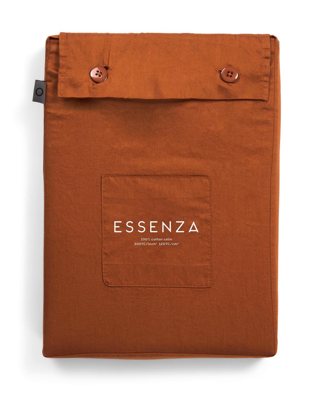 POŚCIEL MINTE - brązowy, Basics, tkanina (200/200cm) - Essenza