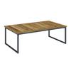 LOUNGEGRUPP SILAS - akaciefärgad/cremefärgad, Modern, metall/trä (130/85/80cm) - Bessagi Garden