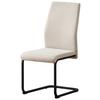 Scaun cantilever ANNE *PH* - crem/negru, Konventionell, metal/textil (44/96/57cm) - Best Price