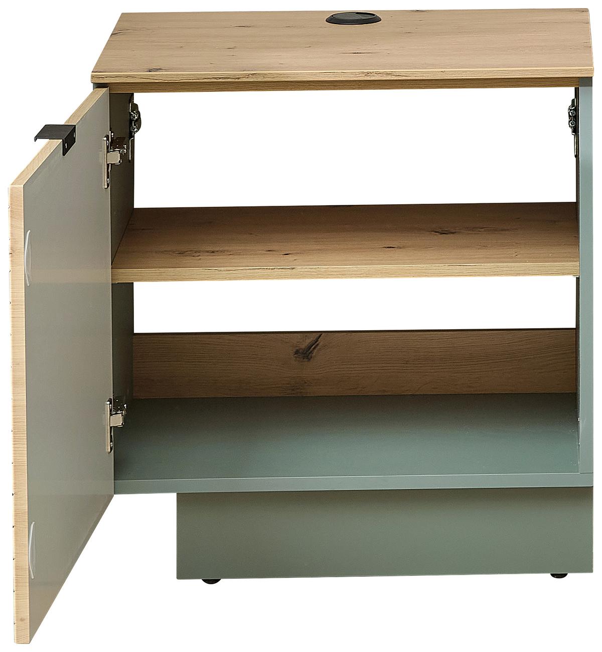 TV-Element Memphis Eiche Artisan - Eiche Artisan, MODERN, Holzwerkstoff/Metall (60/51/44cm) - Premium Living