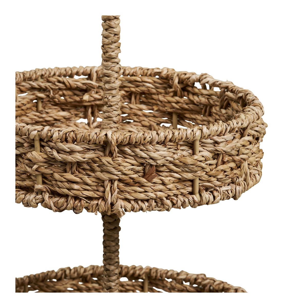 Etagere Rifbjerg Tray Naturfarben 2-stöckig - Naturfarben, Basics, Naturmaterialien/Metall (25/40,5/25cm)