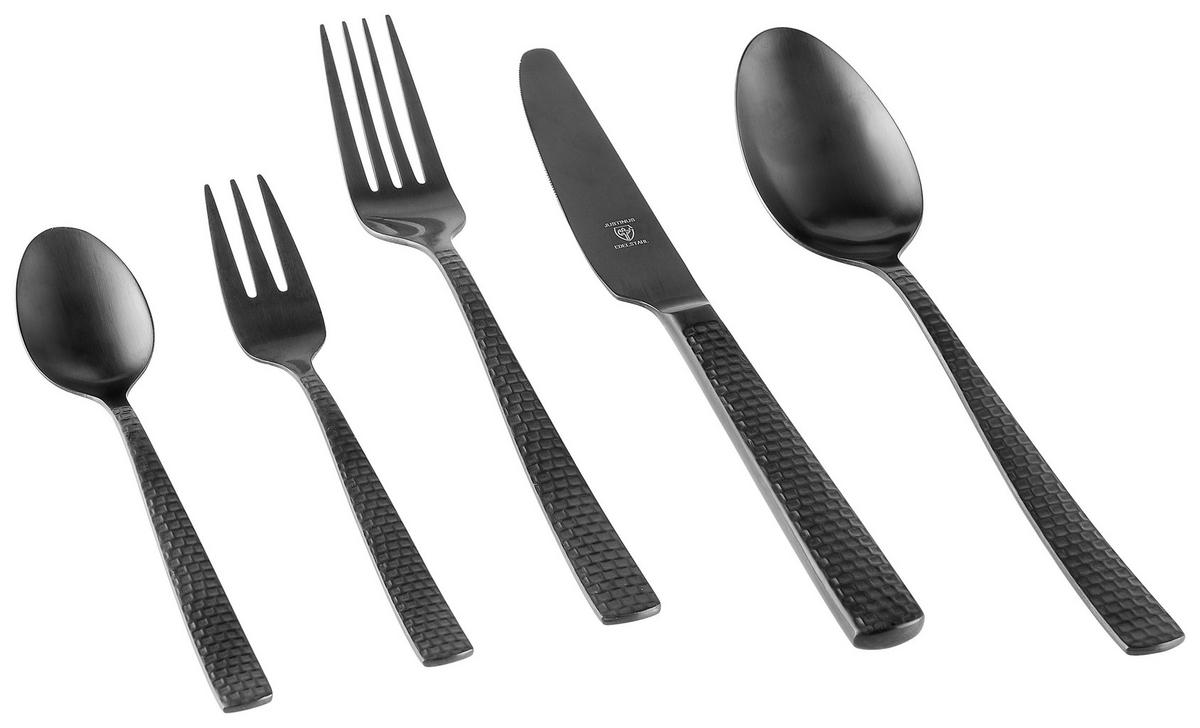 ZESTAW SZTUĆCÓW 630-240 - czarny, Design, metal - Justinus