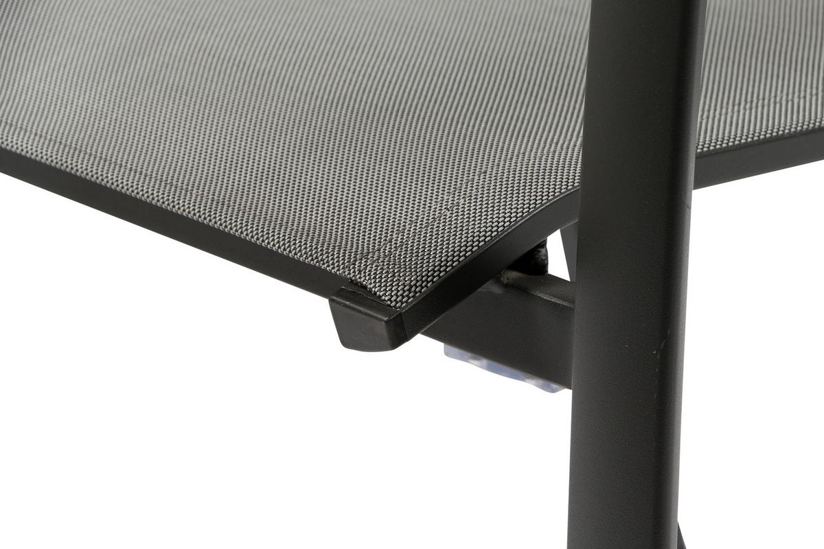 Loungegarnitur 5-tlg Velia, Metall/Textil/Keramik - Anthrazit, KONVENTIONELL, Keramik/Kunststoff (90/74/140cm) - Siena Garden