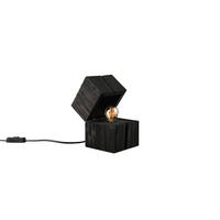 Tischleuchte Treasure in Schwarz max. 2 Watt - Schwarz, Trend, Holz (12/12/16cm) - Trio Leuchten
