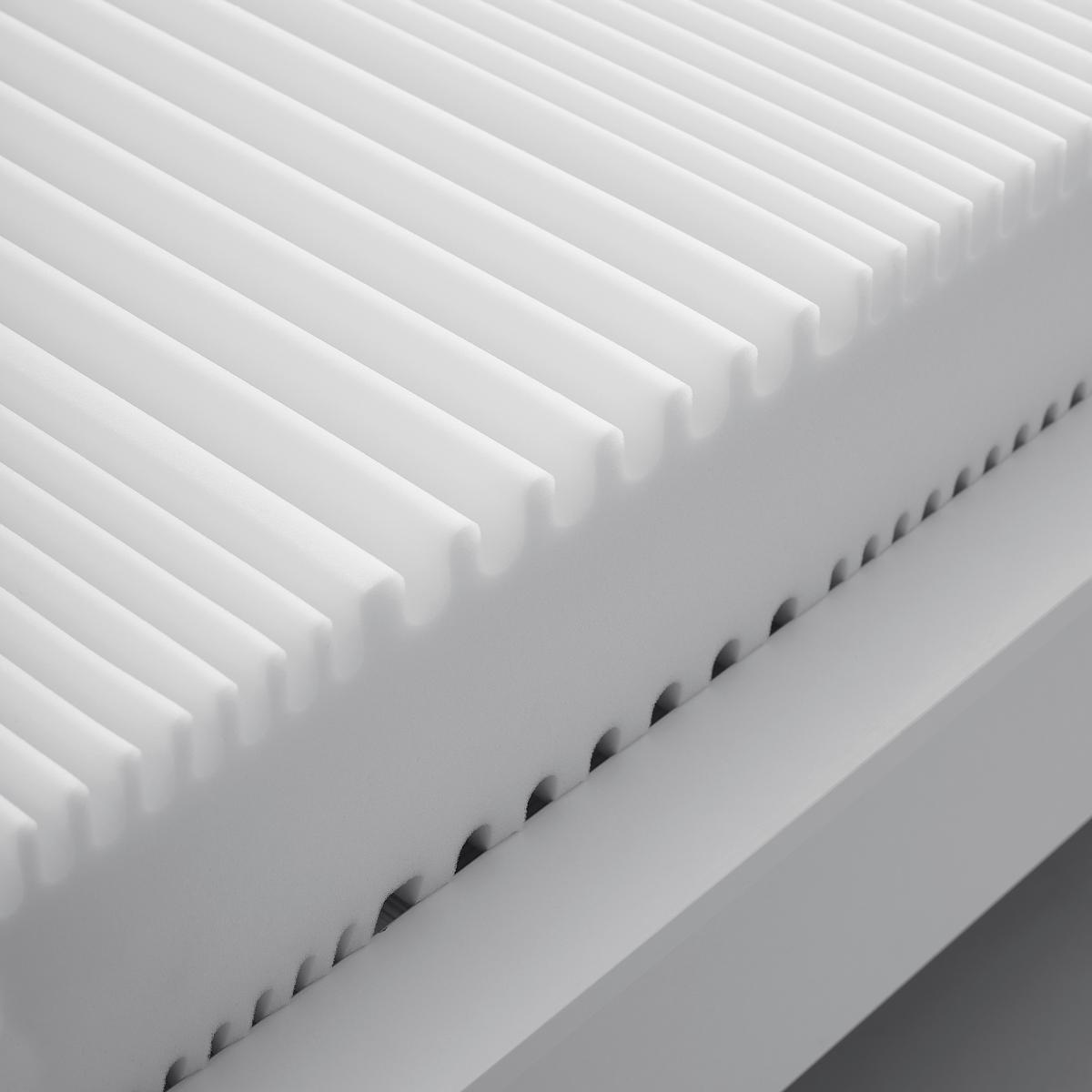 Komfortschaummatratze Jubi ca. 90x200cm - Weiss, Textil (90/200cm) - Nadana