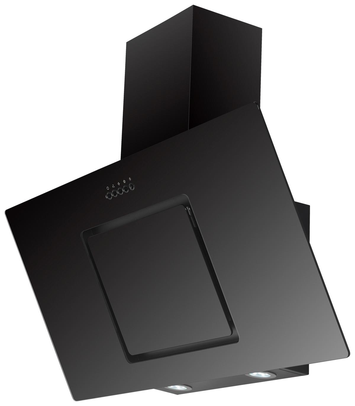 Kuhinjska Napa Svea, 90cm - črna, Trend, kovina/steklo (90/73,9-111,9/36cm) - Respekta