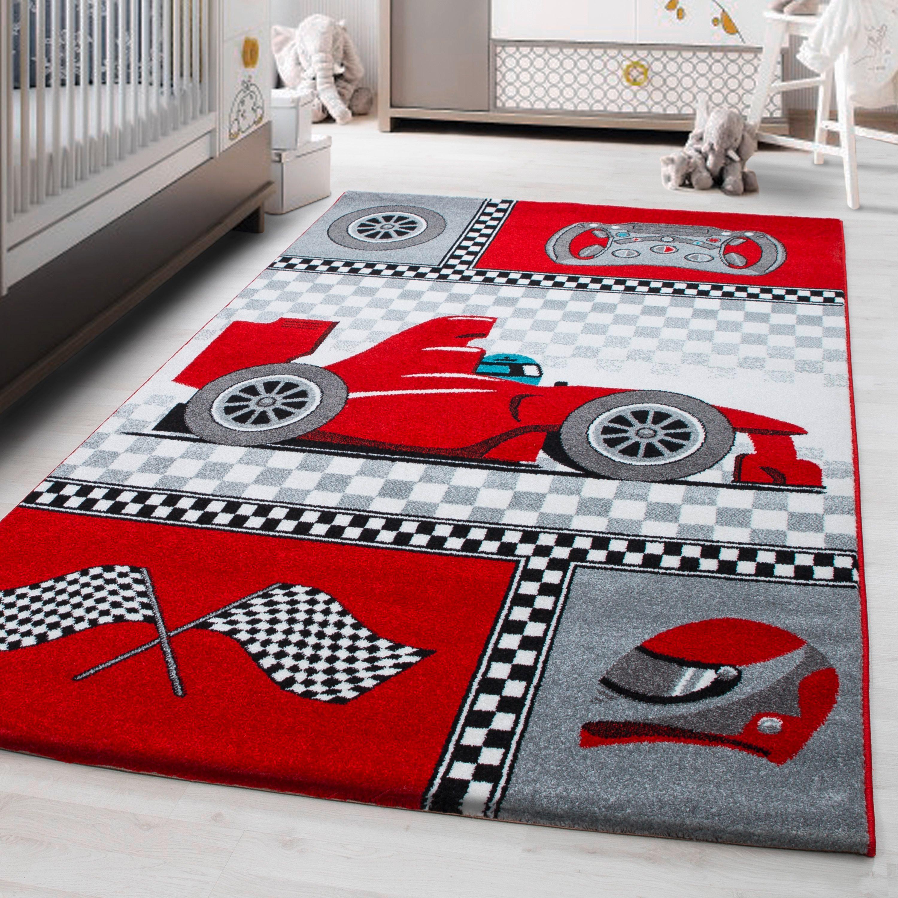 Otroška Preproga Kids, Rdeča, 120x170cm - rdeča, Trend, tekstil (120/170cm)