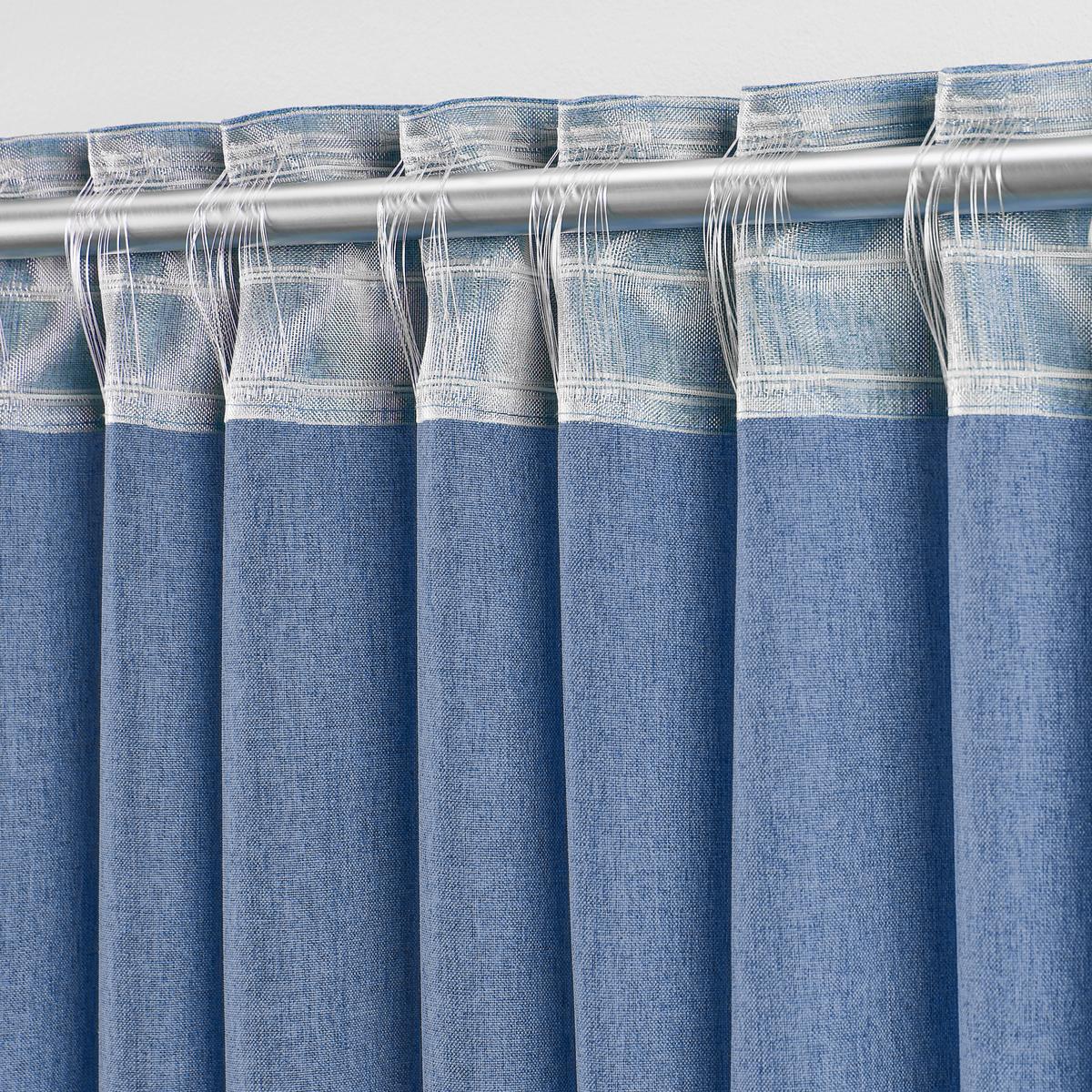 Perdea confecționată Ulrich - albastru, textil (135/245cm) - Modern Living