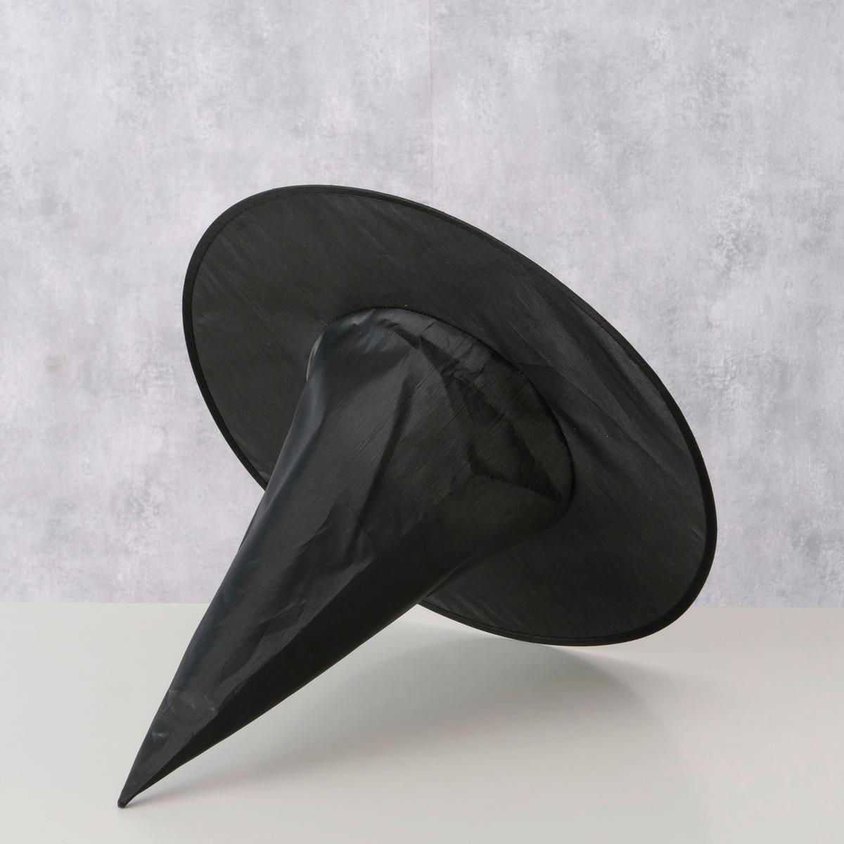 Hut Witchy Schwarz - Schwarz, KONVENTIONELL, Textil (39/36cm) - Mömax