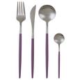 Besteckset Violet Dreams, 24-teilig - Edelstahlfarben, Metall - Premium Living Besteckset Violet Dreams, 24-teilig - Edelstahlfarben, Metall - Premium Living