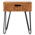 Nachtkästchen in Natur/Schwarz - Schwarz/Naturfarben, KONVENTIONELL, Holz/Holzwerkstoff (45/50/35cm) - Modern Living Nachtkästchen in Natur/Schwarz - Schwarz/Naturfarben, KONVENTIONELL, Holz/Holzwerkstoff (45/50/35cm) - Modern Living