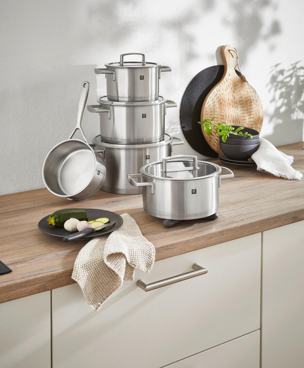 ZESTAW GARNKÓW 1006216 ZWILLING - kolor stalowy, Design, metal/szkło - Zwilling