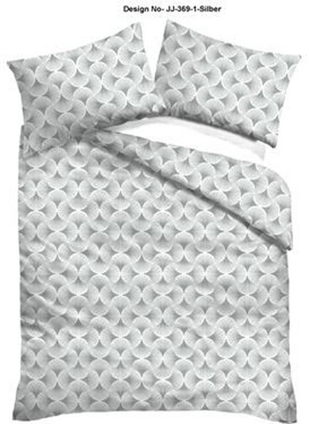 Posteljina Silva 140x200/60x80cm - srebrne boje, Konvencionalno, tekstil (140/200cm) - Mömax