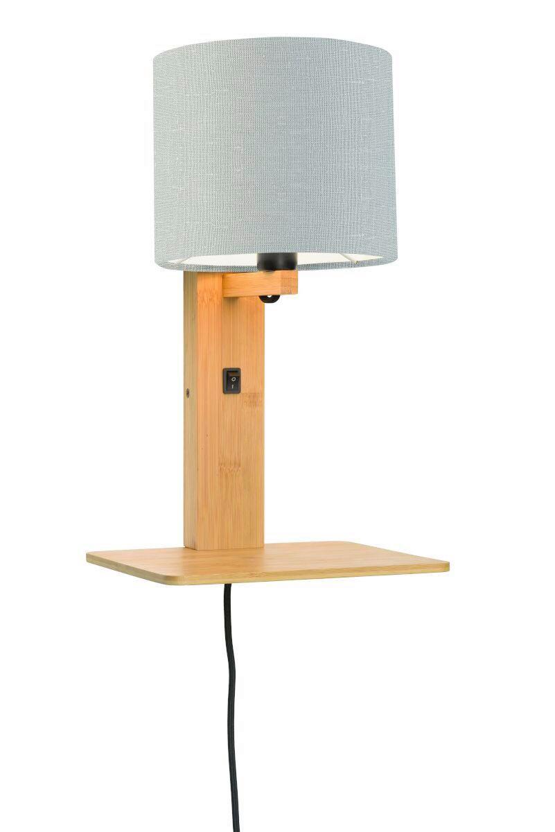 Stenska Svetilka Andes, Svetlo Siva, Bambus - naravne barve/svetlo siva, Trend, tekstil/les (19/24/36cm) - Good & Mojo