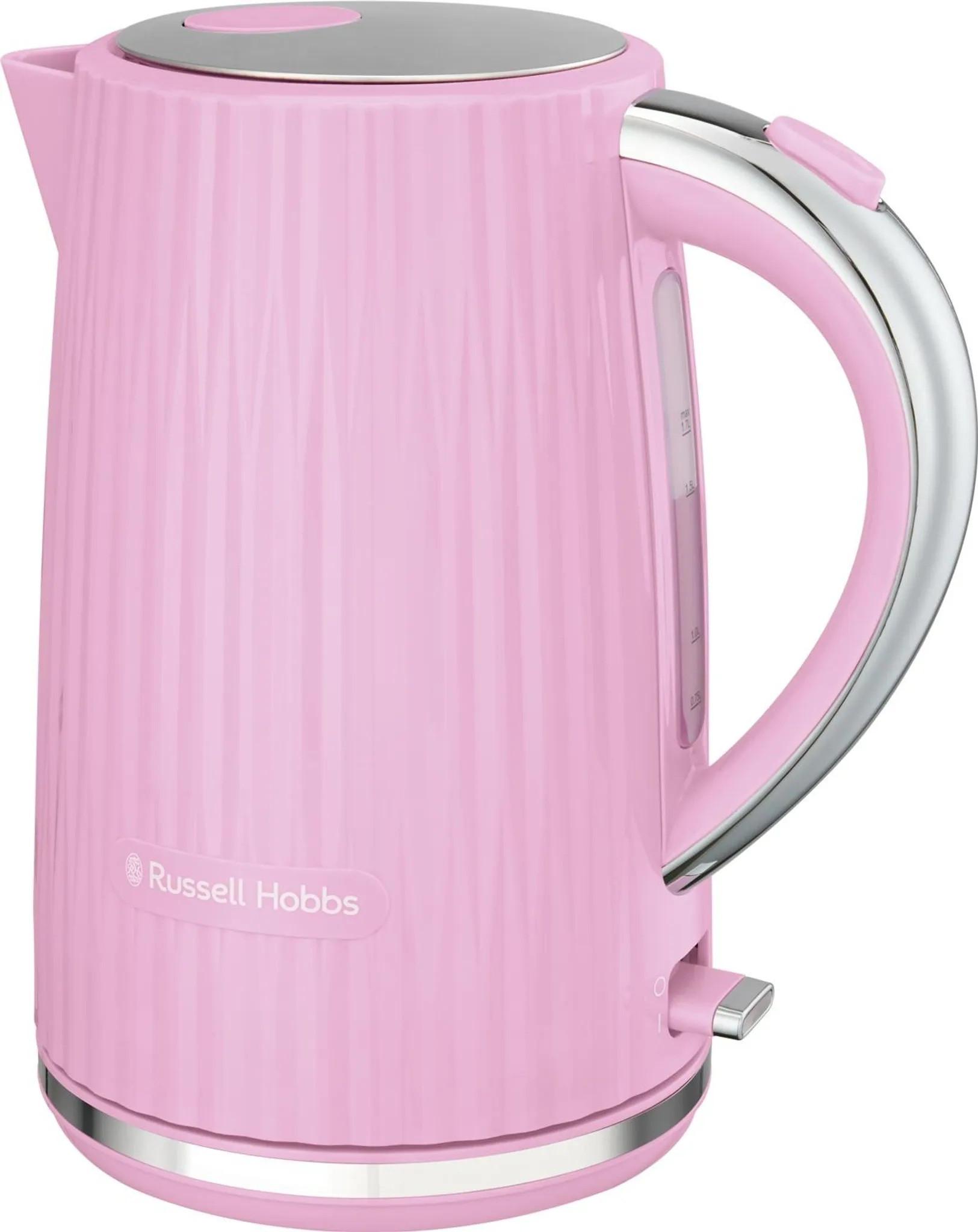 CZAJNIK ELEKTRYCZNY EDEN - jasnoróżowy, Basics, tworzywo sztuczne (16/25/22,5cm) - Russell Hobbs