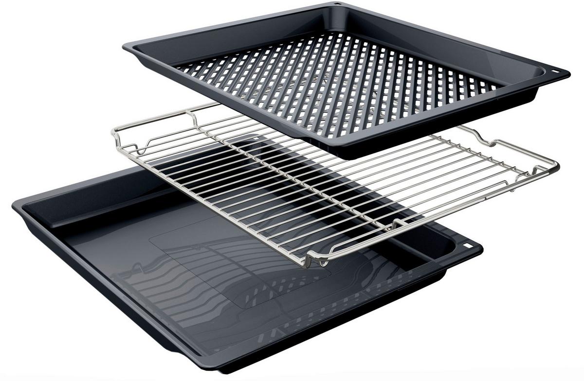 Backofenset 3MIOSH80VM Graphitfarben - Graphitfarben, MODERN, Glas/Metall (59,4/59,5/54,8cm) - Neff