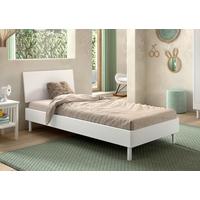 Bett FORREST Weiß ca. 90x200 cm Echtholz Buche - Naturfarben/Weiß, MODERN, Holz (90/200cm) - Vipack