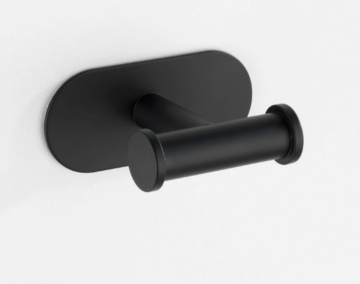 Cârlig dublu Orea Black - negru, Modern, metal (10/4,5/6,5cm) - Wenko