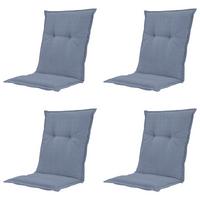 SESSELAUFLAGE BASIC KOBALT AUFLAGE NIED - Blau, MODERN, Textil (50/2/105cm) - Gardenson