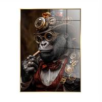 Glasbild Multicolor ca. 80x120cm - Multicolor, Basics, Glas/Holz (80/120cm)