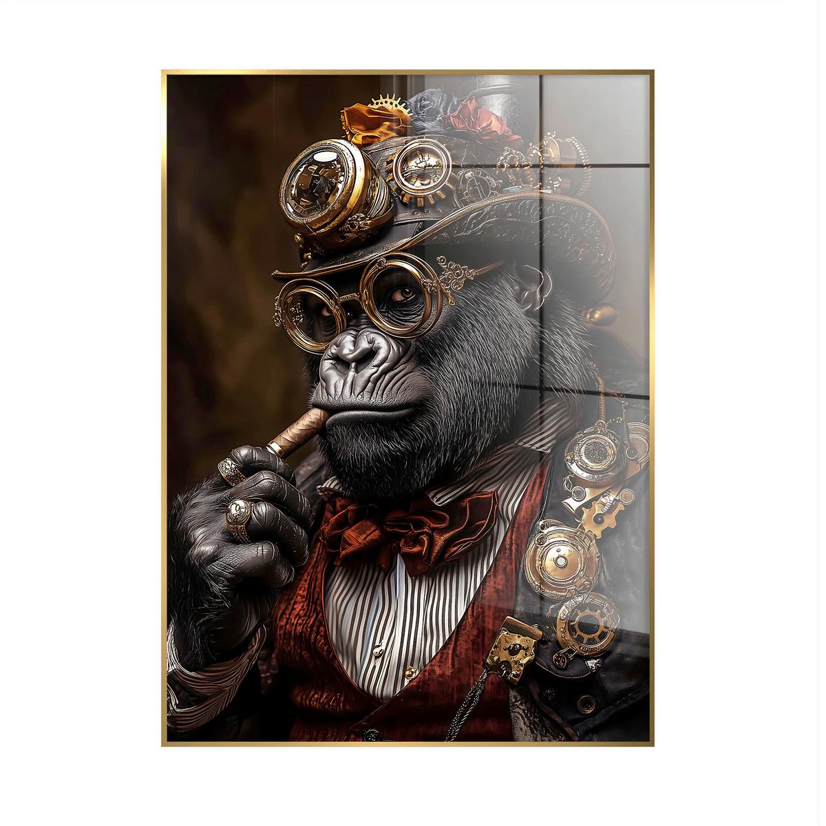 Glasbild Multicolor ca. 80x120cm - Multicolor, Basics, Glas/Holz (80/120cm)