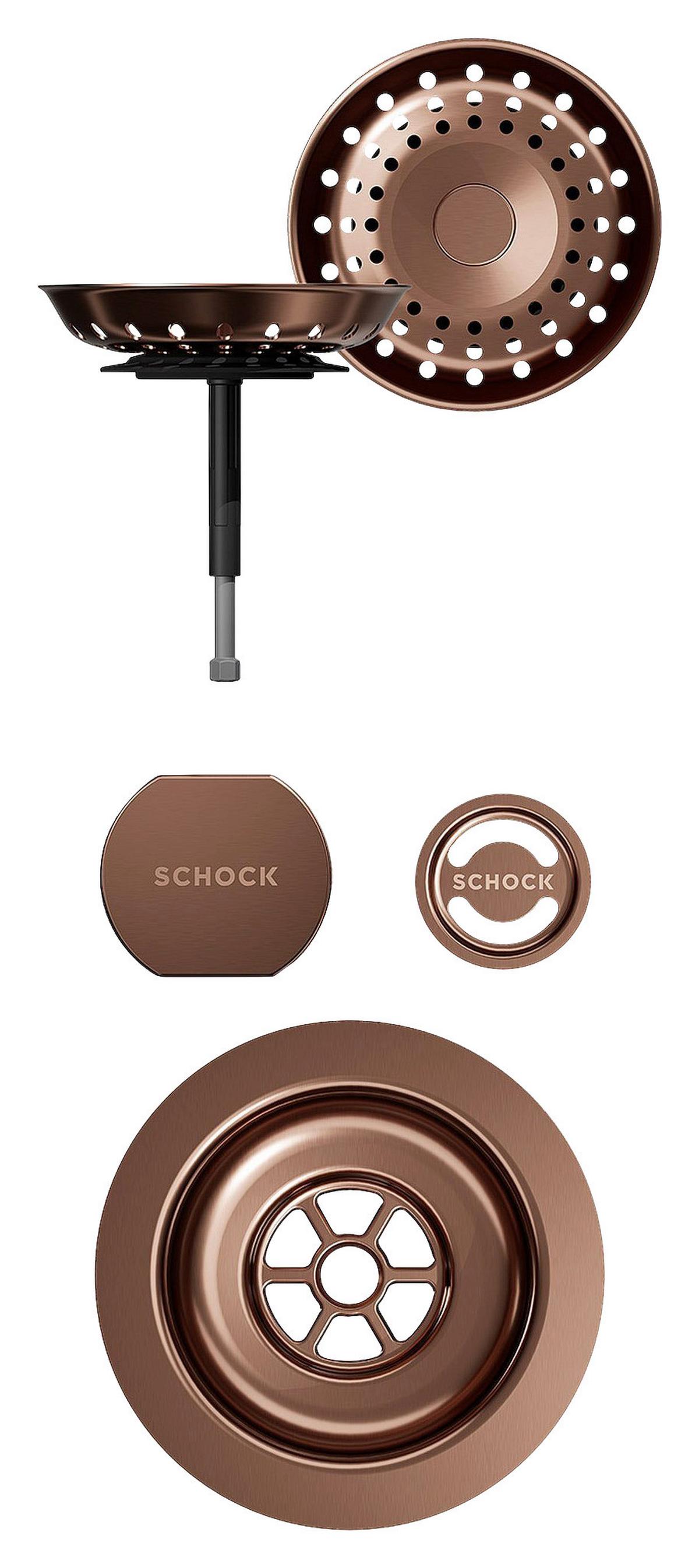 Ventilabdeckung 400061COB Bronzefarben - Bronzefarben, MODERN, Metall - Schock