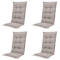 SESSELAUFLAGE BASIC TAUPE AUFLAGE HOCH - Taupe, MODERN, Textil (50/2/123cm) - Gardenson