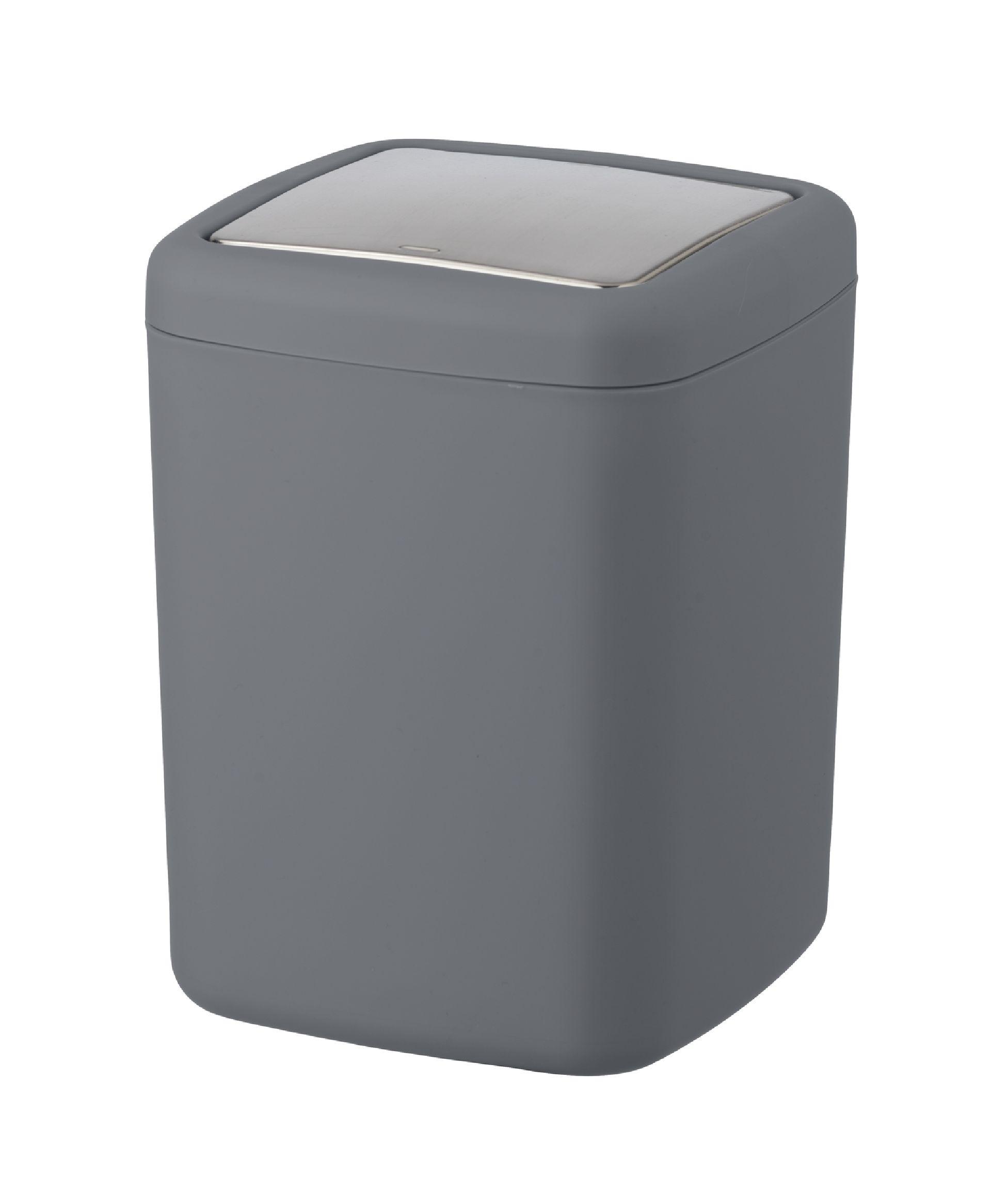 Coș de gunoi pentru cosmetice Barcelona - antracit, Modern, plastic (15/20/15cm) - Wenko