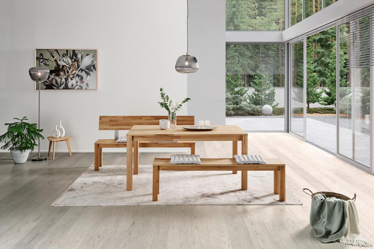 ŁAWKA BILLY - buk twardzielowy, Natur, drewno (140/84/40cm) - Livetastic