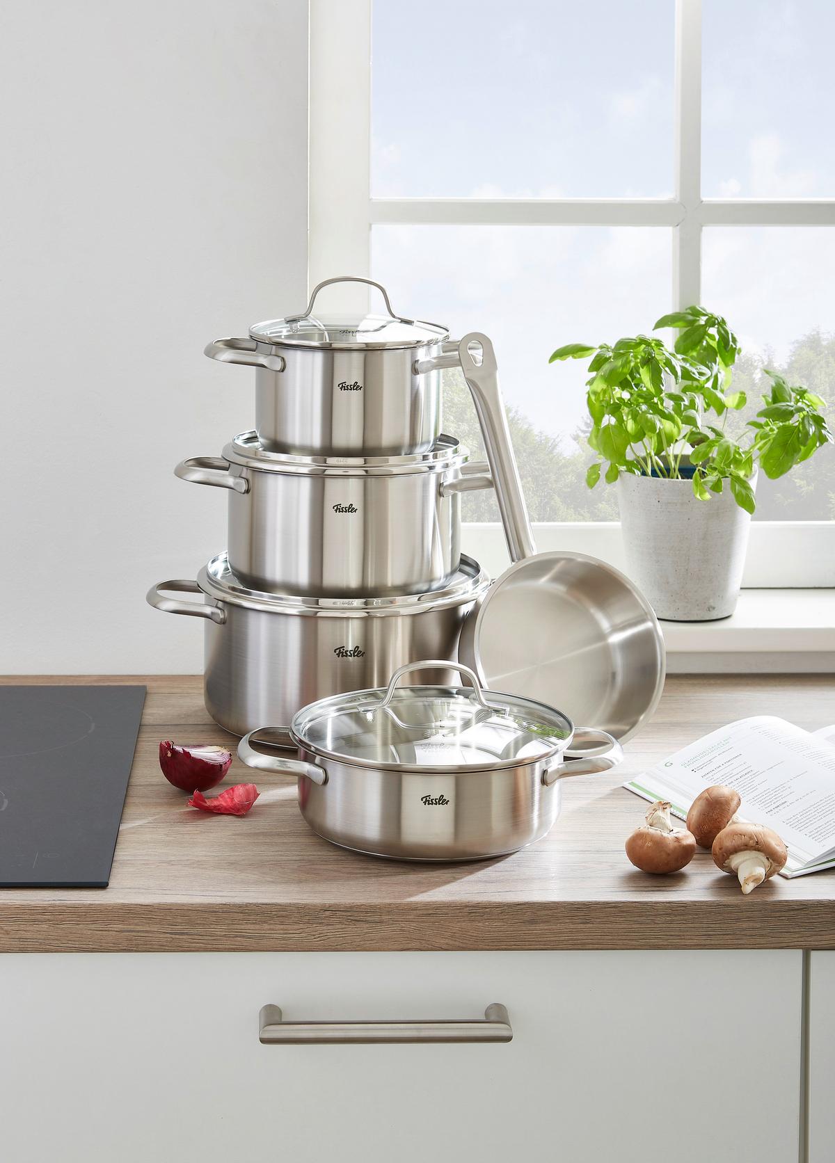 ZESTAW GARNKÓW 0401150500070 FISSLER - kolor srebrny, Basics, metal - Fissler