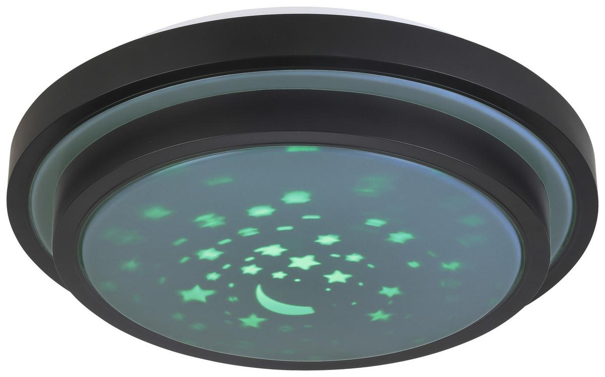 LED Mennyezeti Lámpa Porfiro - fekete, Modern, műanyag/fém (41/8,5cm) - Premium Living