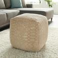 Pouf In Samt Beige - Beige, LIFESTYLE, Textil (45/45/45cm) - Modern Living Pouf In Samt Beige - Beige, LIFESTYLE, Textil (45/45/45cm) - Modern Living