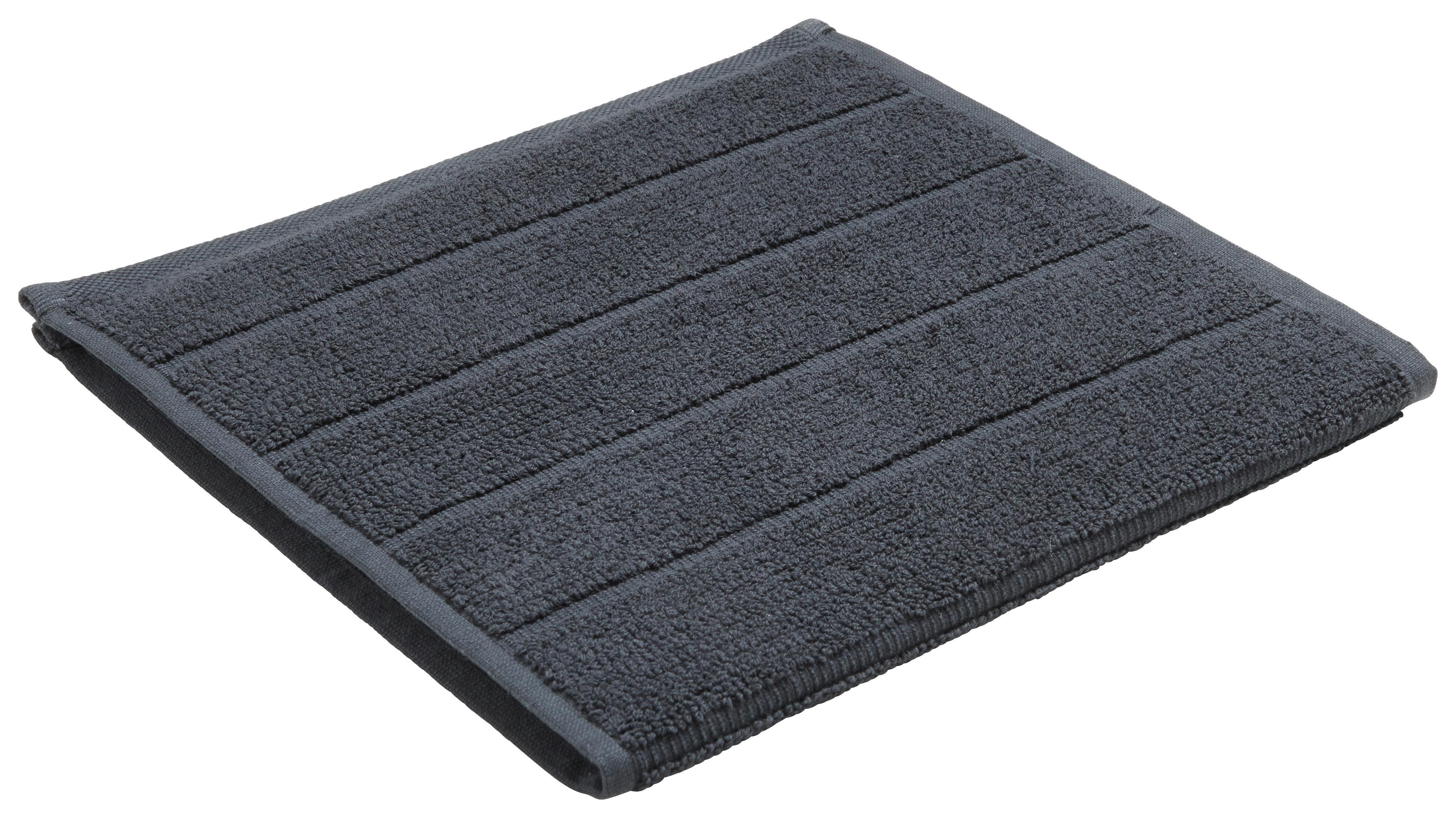 Gästetuch Anna in Schwarz ca. 30x50cm - Schwarz, Textil (30/50cm) - Modern Living