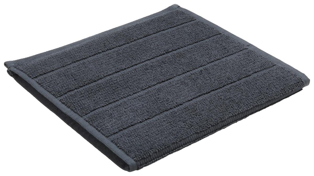 Gästetuch Anna in Schwarz ca. 30x50cm - Schwarz, Textil (30/50cm) - Modern Living