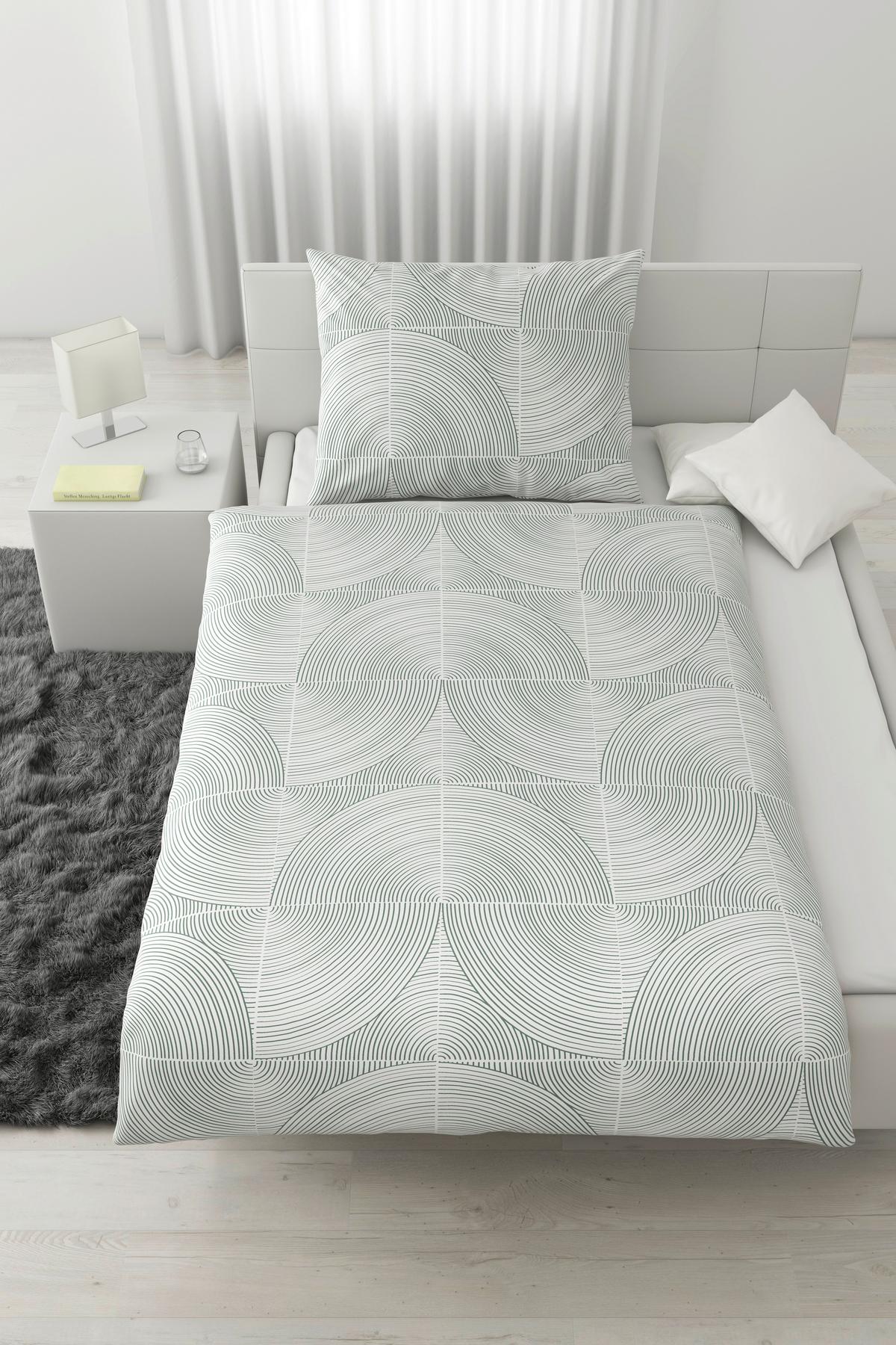 BETTWÄSCHESET CIRCLES - Beige, Modern, Textil (160/210cm) - Modern Living