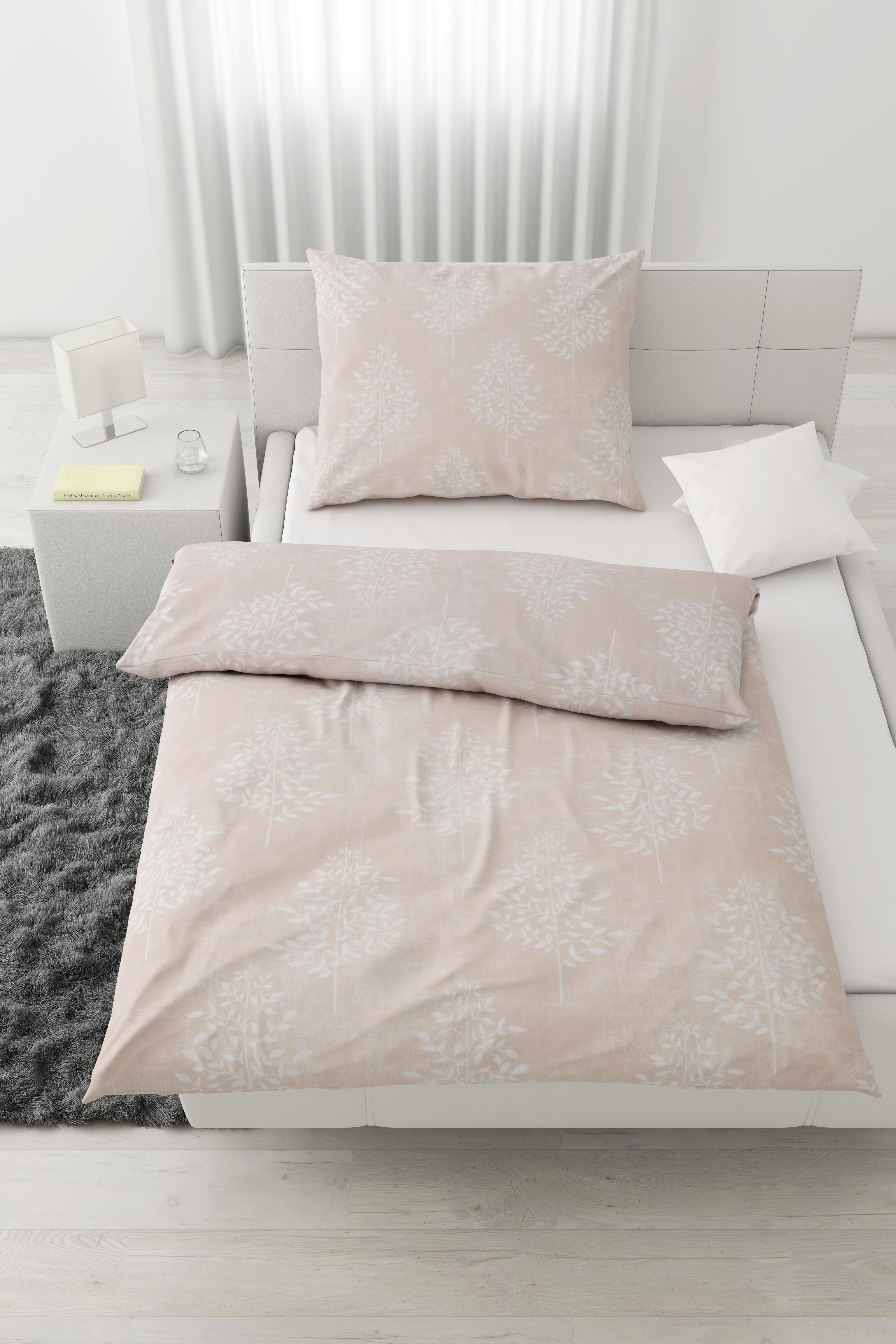 Bettwäsche Lotte ca. 160x210cm - Hellrosa, Romantik / Landhaus, Textil (160/210cm) - Mömax organic living