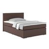 Boxspring Krevet Nero - boje kroma/smeđa, Konvencionalno, tekstil/metal (140/200cm) - Based