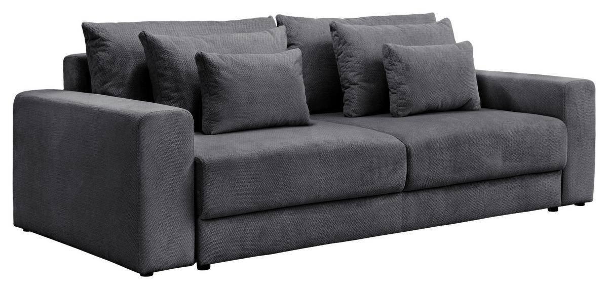 Mega Sofa Mega - crna/antracit, Trend, tekstil/plastika (255/94/126cm) - Luca Bessoni