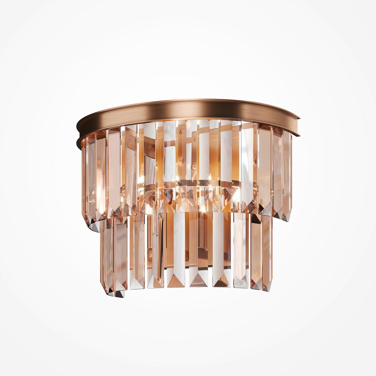 APPLIQUE REVERO - Goldfarben, Trend, Glas/Metall (16.5/33/24,5cm) - MAYTONI