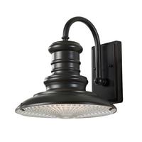 Außenwandleuchte Redding 2 Bronzefarben max. 100 Watt - Bronzefarben, KONVENTIONELL, Glas/Metall (30.5/31.8 /34.1cm) - Elstead Lighting