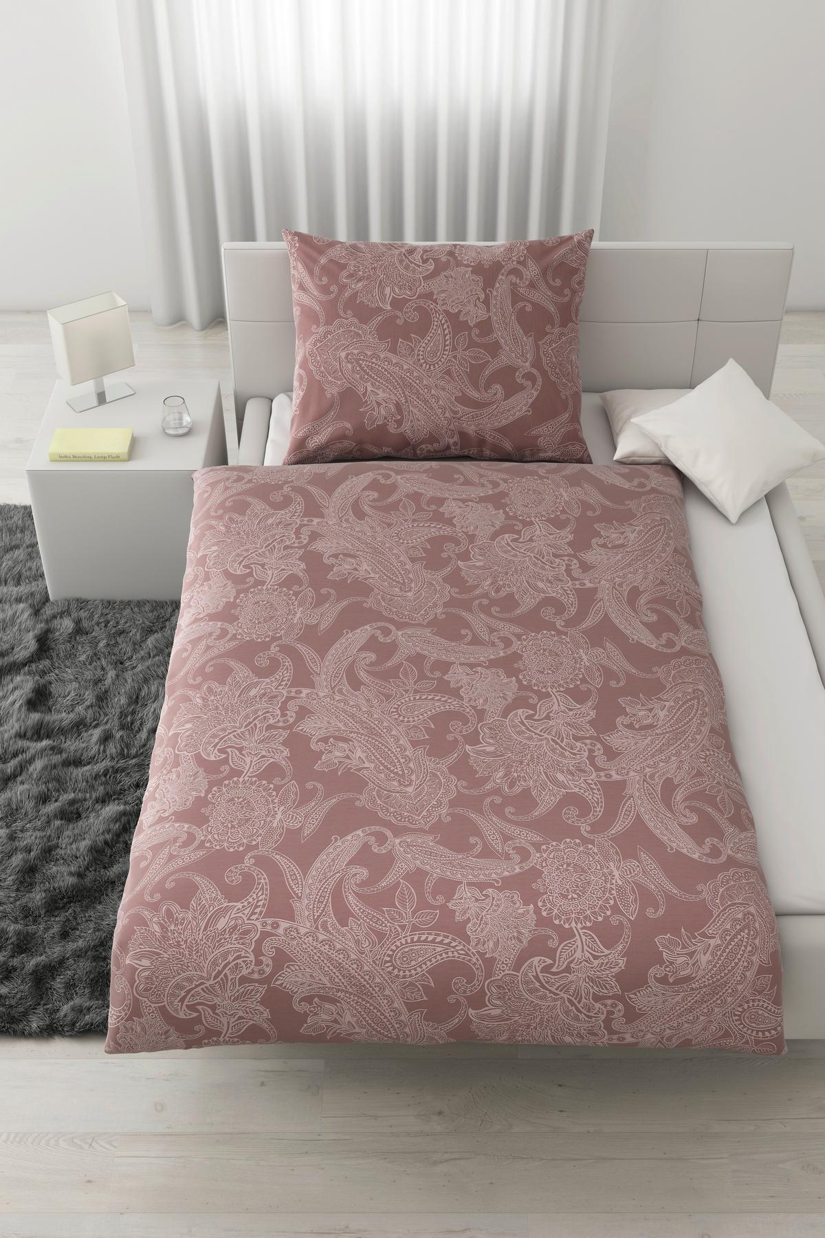 BETTWÄSCHESET AMAL - Mauve, Romantik / Landhaus, Textil (160/210cm) - Modern Living