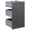 SET DE TIROIRS UNIT -BASED- - anthracite, MODERN, matériau en bois (45,3/83/47cm) - Based