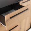 SIDEBOARD ADRIANO-M3 -EXKLUSIV- - Eichefarben/Schwarz, MODERN, Holzwerkstoff/Kunststoff (149,5/94,8/41,2cm) - Mömax
